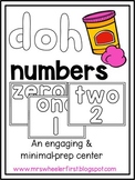 Play Doh Number Mats