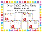 Play-Doh Number Mats for Math
