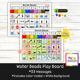 Water Bead Play Board, Color Coded + White Background, AAC