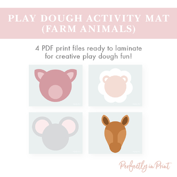 Farm Animal Play Dough Mats - From ABCs to ACTs