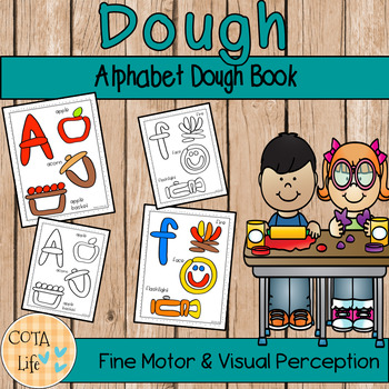 Preview of Play Dough Alphabet Book - Upper and Lowercase Letter Mats