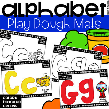 alphabet play dough mats on teachers pay teachers 