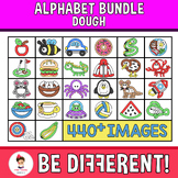Play Dough Clipart Playdough Alphabet Phonics Bundle A to Z