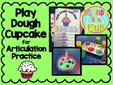 Play Dough Cupcake for Articulation Practice FREEBIE