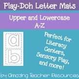 Play Dough Letter Mats A-Z Uppercase and Lowercase!