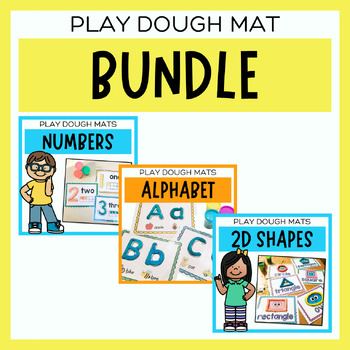 Play Dough Mat Bundle, Numbers, Alphabet