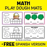 Play Dough Mats Numbers + FREE Spanish