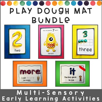 Playdough Mats BUNDLE : Letters, Numbers, and Sight Words