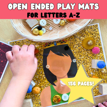Preview of Play Dough Mats | Open Ended Activity Pages | Loose Parts Play | A-Z Lessons