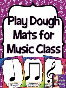Preview of Play Dough Mats for Music Class