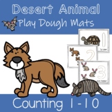 Play Dough Mats with Desert Animals for Learning to Count 