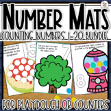 Play Dough Number Mats for numbers 1-20 - Year Long Bundle