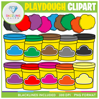 Preview of Playdough / Play-Doh Clip Art