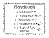 Play Dough Recipe(Visual for Small Groups)