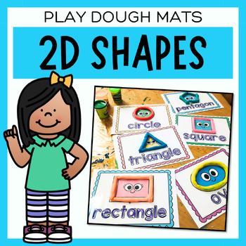 Play Dough Shape Mats | Shape Tracing Cards | Kindergarten | Preschool