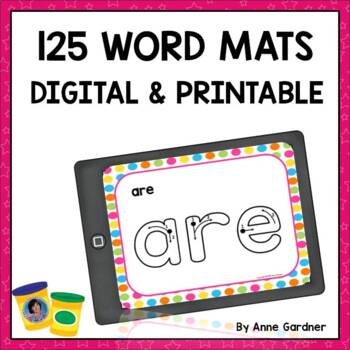 Preview of For Google Classroom™ Distance Learning: 125 Kindergarten Sight Word Mats!