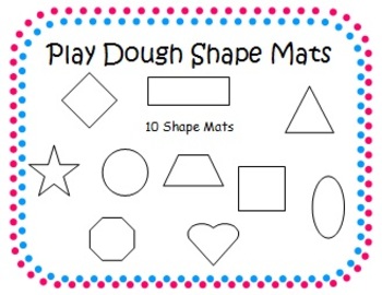 Play Dough Simple Shape Mat By Autism Teacher Teachers Pay Teachers