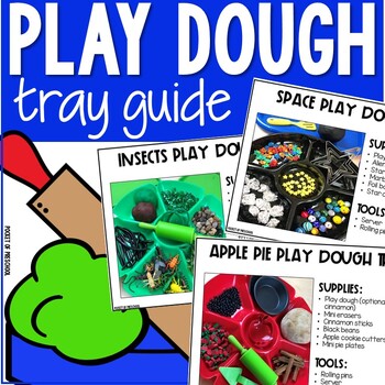 Preview of Play Dough Tray Activity Guide for Preschool, Pre-K, TK, and Kindergarten