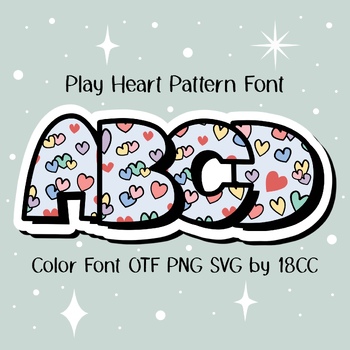 Play Heart OTF PNG SVG by 18CC