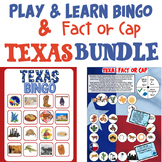 Play & Learn Bingo & Fact or Cap Texas Game Bundle! Multi-