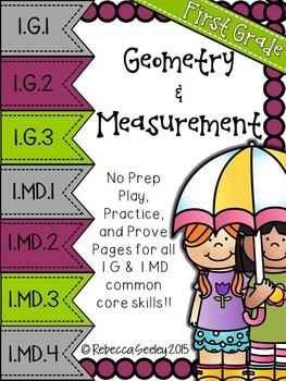 Preview of Play-Practice-Prove! First Grade Common Core: Geometry and Measurement