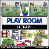 Play Room and Toys Clip Art