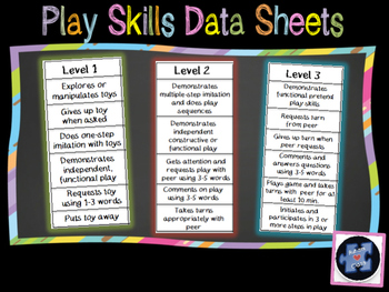 Preview of Play Skills Data Sheet