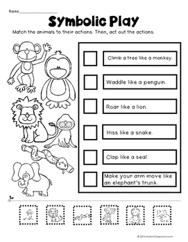 play skills printables for students with autism similar special needs