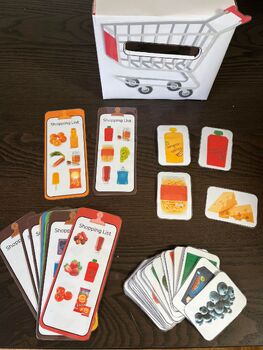 Preview of Play and Learn Real Food Shopping: EYFS Vocabulary and Color Matching