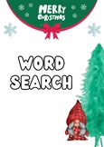 Play and learn with CHRISTMAS VOCABULARY Word Search