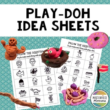 Preview of Play-doh Idea Sheets