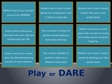 Play or Dare game for music classes