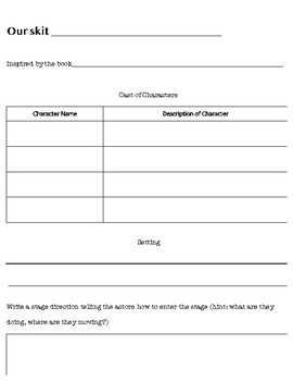Play Writing Template For Your Needs