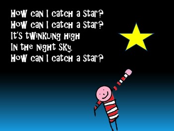 Preview of Play,sing write and draw using this song inspired by  How to catch a star video