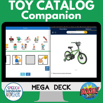 Preview of Christmas Holiday Toy Catalog Companion for Speech Therapy
