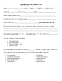 Play/Musical Audition Form