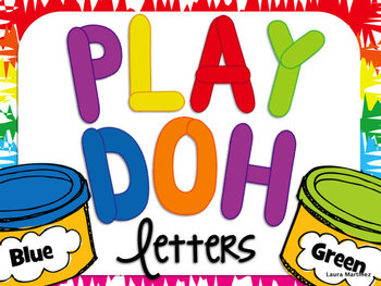 Preview of Playdoh Letters BUNDLE **Uppercase, Lowercase, AND Numbers**