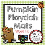 Pumpkin Patch Playdoh Mats - Numbers 1-10 (October)
