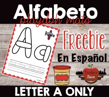 Preview of Playdoh Mats de Alfabeto - Letra A