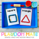 Playdoh Playdough Shapes Activity Mats - Shapes and Fine M