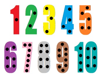Preview of Playdough Activity Mat - Numbers 1-10