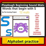 Playdough Beginning Sound Mats /Words that begin with S pl