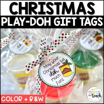 Preview of Playdough Christmas Gift Tags