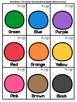 Playdough Colors Matching Cards (Bilingual Version) | TPT