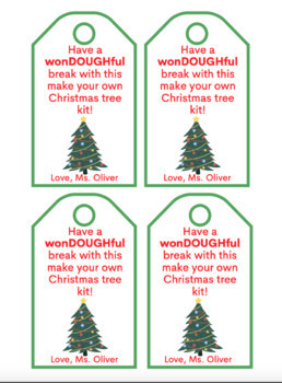 Make Your Own Playdough Christmas Tree Gift Tags — TidyLady Printables