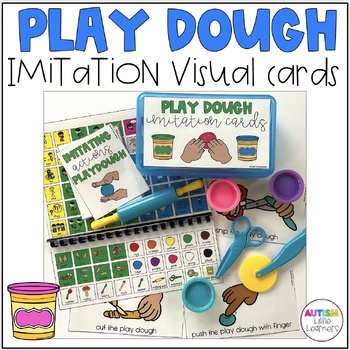 Preview of Playdough Imitation Visual Cards For Autism & Special Education