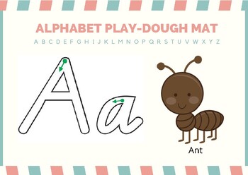 Lowercase Alphabet Play Dough Mats Letter Playdough Mats Alphabet Playdoh  Mats