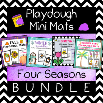 Playdough Mat Minis Seasons Bundle - (4 Seasons)