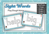 Sight Words Play Dough Mats with lines