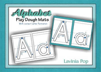 phonics worksheets 2 Mats with by Alphabet Letter  Playdough Correct Formation